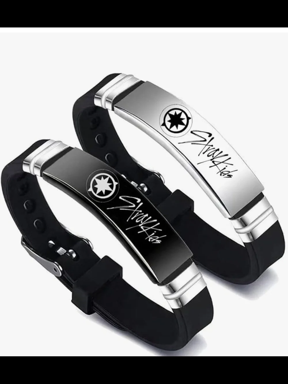 Stray Kids 4 Pack Bracelets with Silver Accents